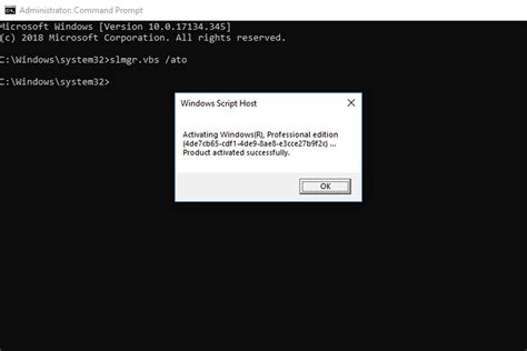 Activate windows command line